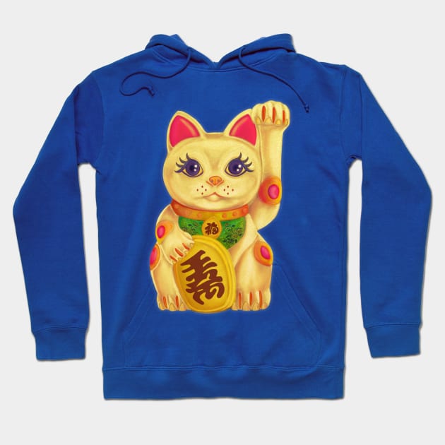 Lucky Cat Maneki Neko Graphic Tee T Shirt christmas Hoodie by miskel